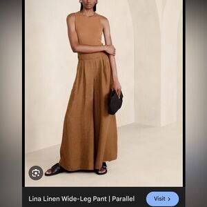 Banana Republic Brown Wide-Leg Pants